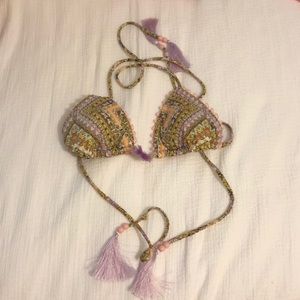 Victoria’s Secret patterned triangle bikini top